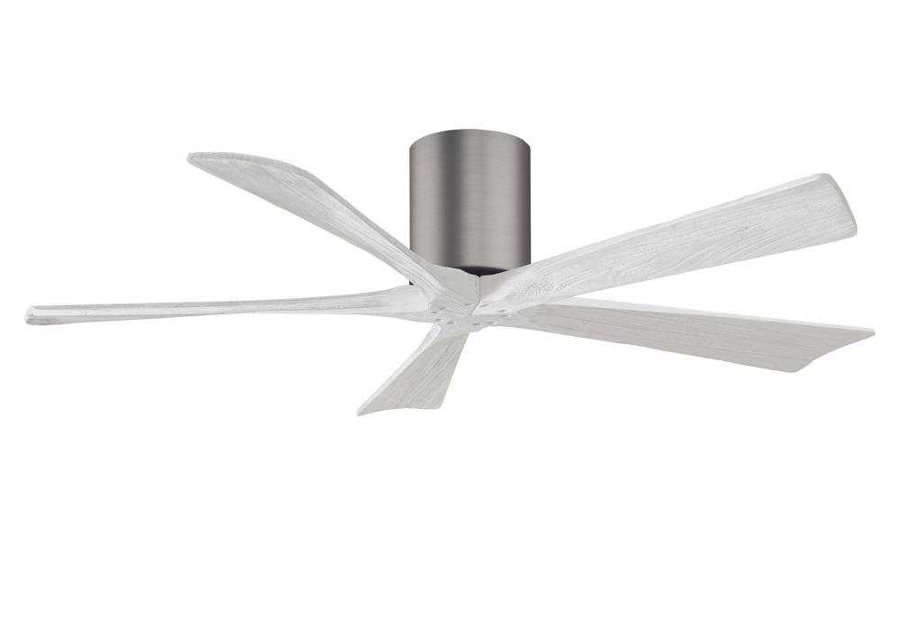 Irene - 5H - Brushed Pewter - Matte White Blades - 52" Blades