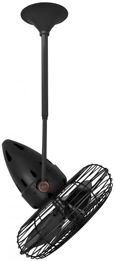 Jarold Direcional - Directional Ceiling Fan - Matte Black Finish - Matte Metal Blades