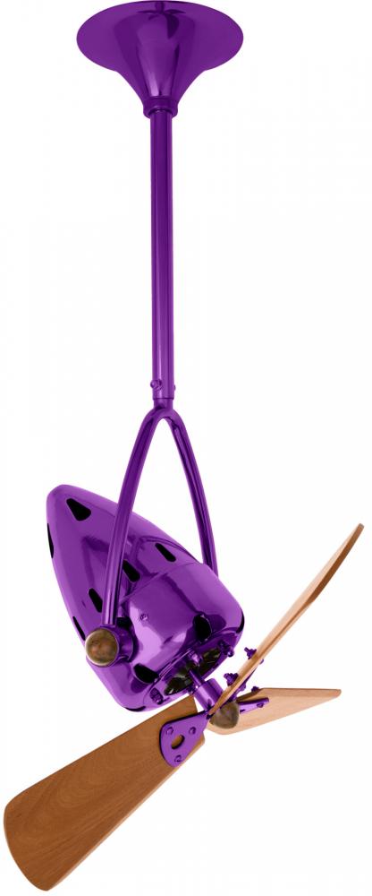 Jarold Direcional - Directional Ceiling Fan - Ametista Finish - Mahogany Tone Blades