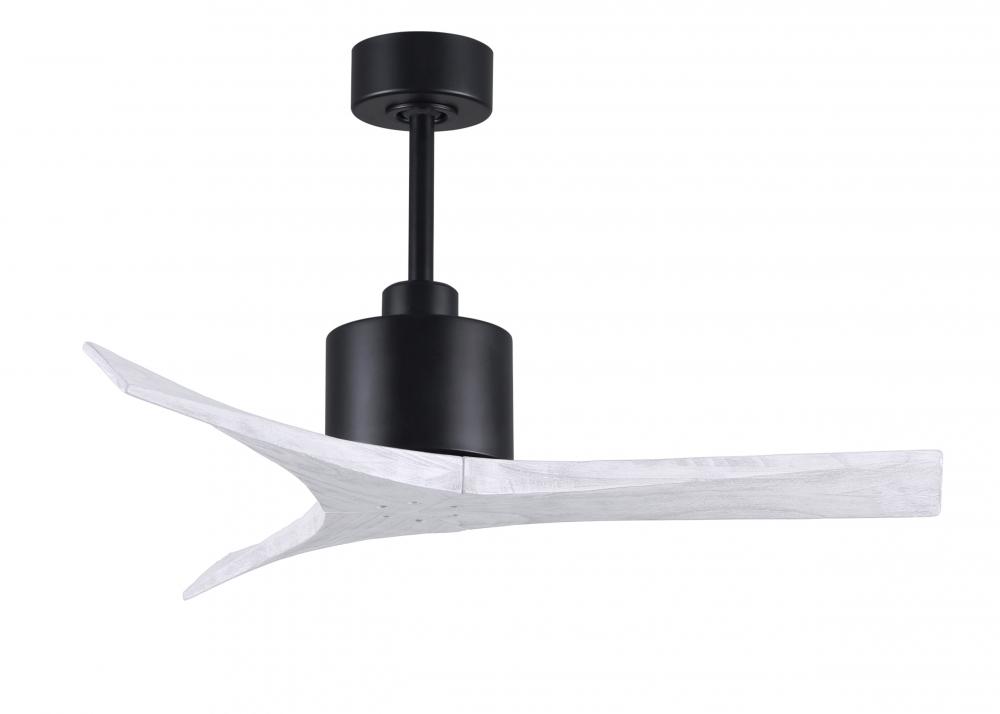 Mollywood - 42" Ceiling Fan - Matte Black Finish - Matte White Blades