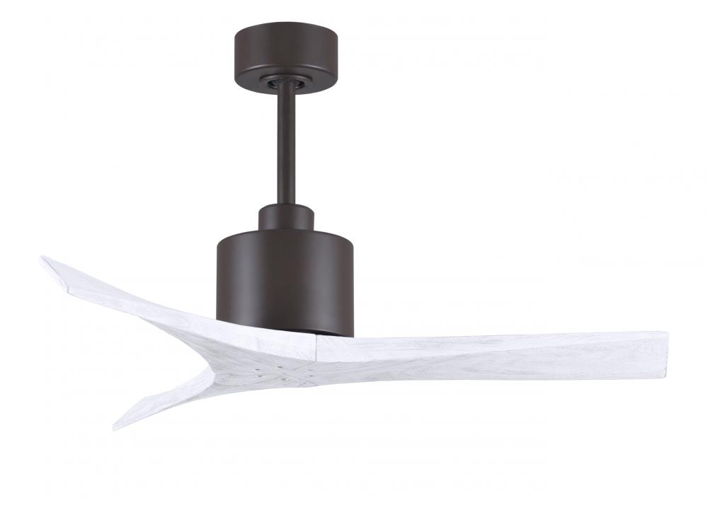 Mollywood - 42" Ceiling Fan - Textured Bronze Finish - Matte White Blades