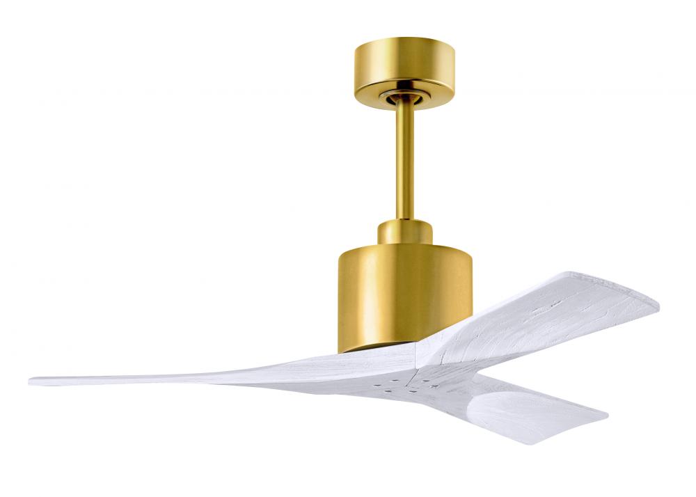 Nan - 42" Ceiling Fan - Brushed Brass - Matte White Blades