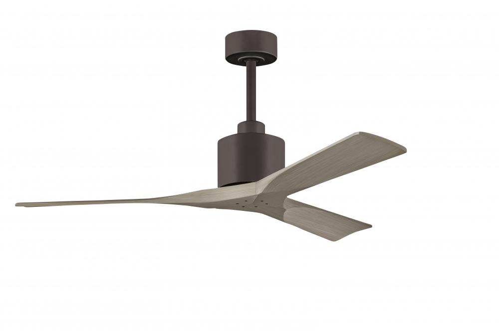 Nan - 52" Ceiling Fan - Textured Bronze Finish - Gray Ash Tone Blades