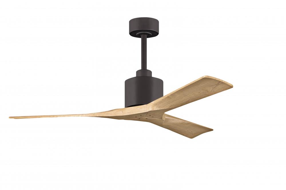 Nan - 52" Ceiling Fan - Textured Bronze Finish - Light Maple Tone Blades