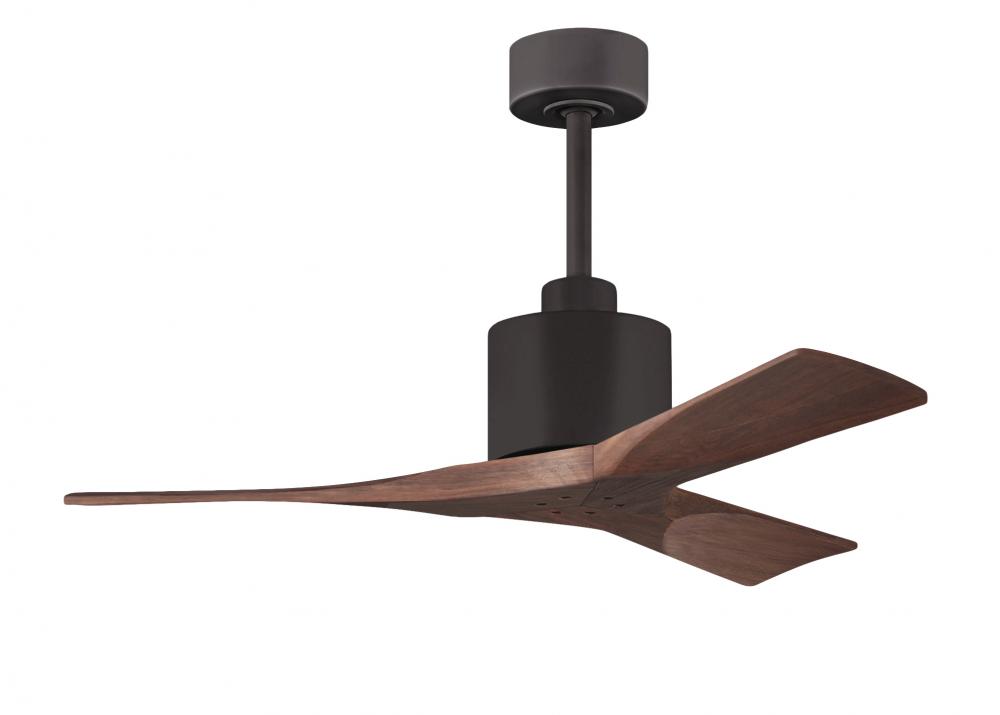 Nan - 42" Ceiling Fan - Textured Bronze Finish - Walnut Tone Blades