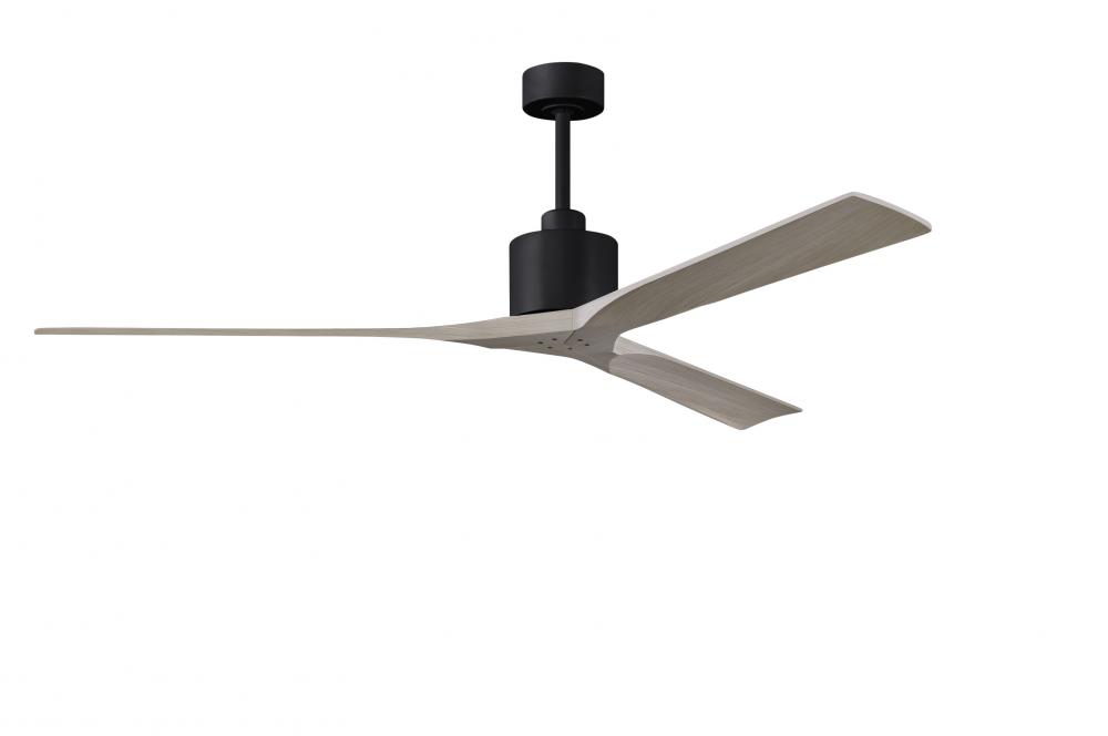 Nan XL - 72" Ceiling Fan - Matte Black Finish - Gray Ash Tone Blades