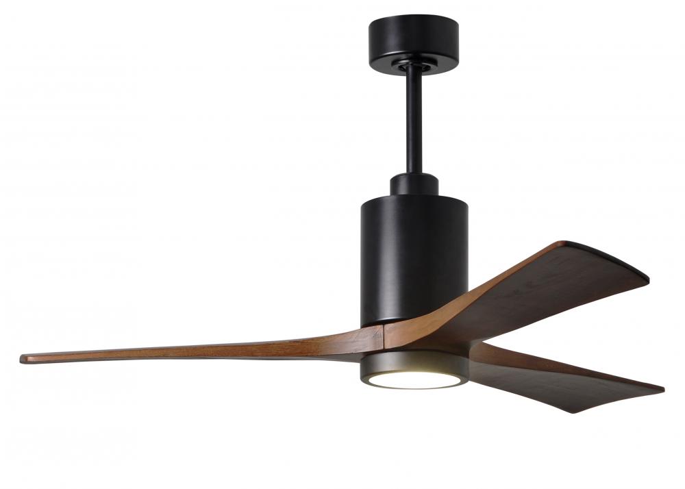Patricia-3 - 52" Three Blade Ceiling Fan - 5CCT Integrated LED - Matte Black Finish