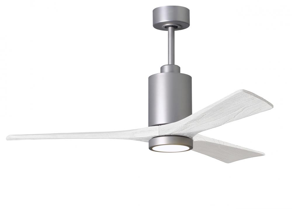 Patricia-3 - 52" Three Blade Ceiling Fan - 5CCT Integrated LED - Brushed Nickel Finish