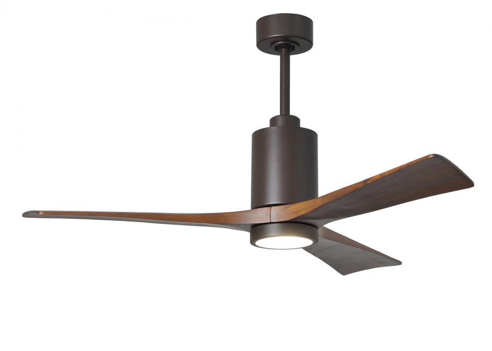 Patricia-3 - 52" Three Blade Ceiling Fan - 5CCT Integrated LED - Textured Bronze Finish