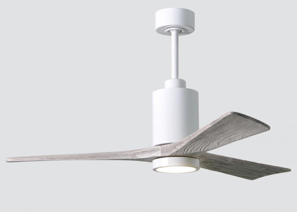 Patricia-3 - 52" Three Blade Ceiling Fan - 5CCT Integrated LED - Gloss White Finish