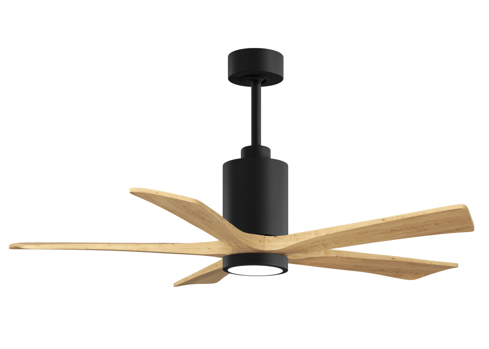 Patricia-5 - 52" Five Blade Ceiling Fan - 5CCT Integrated LED - Matte Black Finish