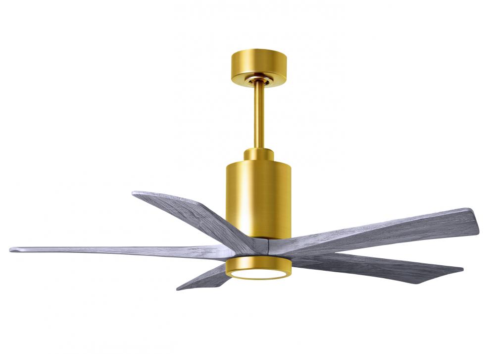 Patricia - 5 - 52" Five Blade Ceiling Fan - 5CCT Integrated LED - Brushed Brass Finish