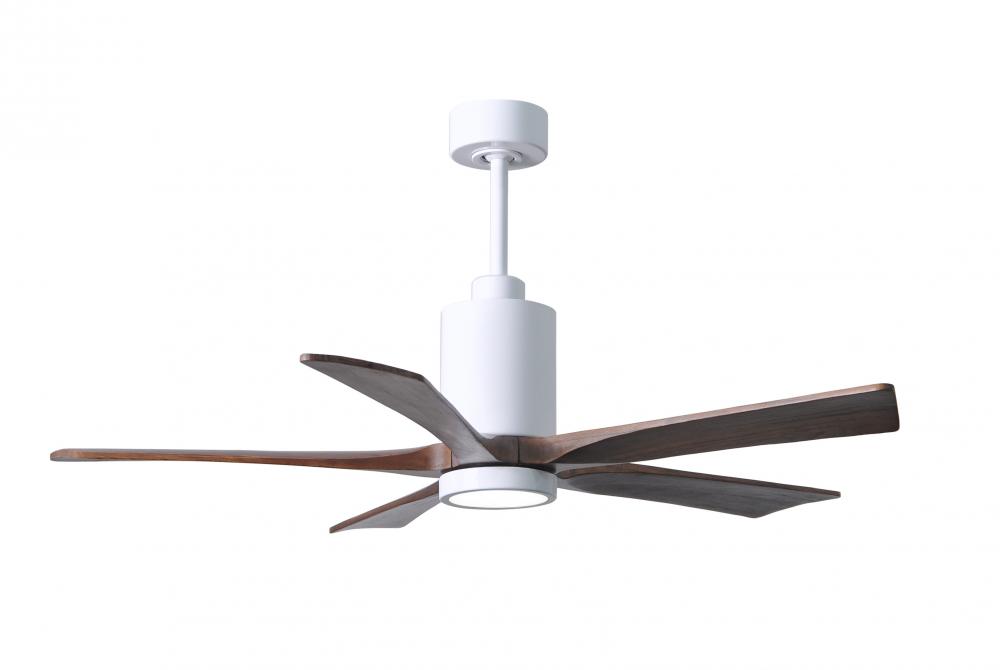 Patricia-5 - 52" Five Blade Ceiling Fan - 5CCT Integrated LED - Gloss White Finish