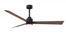 Matthews Fan Company AKLK-BK-WN-56 - Alessandra - LK - Matte Black - Walnut Tone Tone Blades - 56" Blades - 10" Downrod