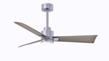 Matthews Fan Company AKLK-BN-GA-42 - Alessandra - LK - Brushed Nickel - Gray Ash Tone Blades - 42" Blades - 10" Downrod