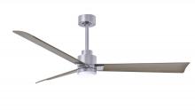 Matthews Fan Company AKLK-BN-GA-56 - Alessandra-56" Three Blade Transitional Ceiling Fan-5CCT Integrated LED-Brushed Nickel Finish