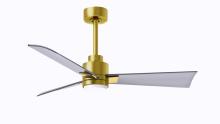 Matthews Fan Company AKLK-BRBR-BN-42 - Alessandra - 42" Three Blade Transitional Ceiling Fan - 5CCT Integrated LED - Brushed Brass Fini