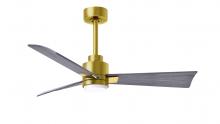 Matthews Fan Company AKLK-BRBR-BW-42 - Alessandra - 42" Three Blade Transitional Ceiling Fan - 5CCT Integrated LED - Brushed Brass Fini