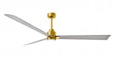 Matthews Fan Company AKLK-BRBR-BW-72 - Alessandra - LK - Brushed Brass - Barn Wood Tone Blades - 72" Blades - 10" Downrod