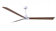 Matthews Fan Company AKLK-MWH-WN-72 - Alessandra - LK - Matte White - Walnut Tone Blades - 72" Blades - 10" Downrod