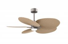 Matthews Fan Company AKTPLK-BN-LM - Alessandra Tropical - Five Blade Ceiling Fan - 5CCT Integrated LED - Brushed Nickel Finish