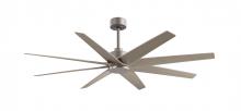 Matthews Fan Company AN-BN-GA-64 - Ariella - Brushed Nickel - Gray Ash Tone Blades - 64" Blades - 10" Downrod