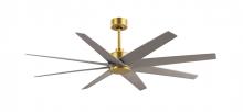 Matthews Fan Company AN-BRBR-BN-64 - Ariella - Brushed Brass - Brushed Nickel Blades - 64" Blades - 10" Downrod