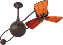 Matthews Fan Company B2K-BZZT-WD - Brisa 2000 - Rotational Ceiling Fan - Bronzette Finish - Mahogany Tone Blades