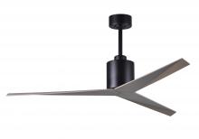 Matthews Fan Company EK-BK-GA - Eliza - Ceiling Fan - Matte Black Finish - Gray Ash Tone Blades
