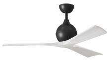 Matthews Fan Company IR3-BK-MWH-52 - Irene 3 - Black - Matte White Blades - 52" Blades - 10" Downrod