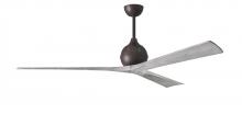 Matthews Fan Company IR3-TB-BW-72 - Irene-3 - Three Blade Paddle Fan - 72" - Textured Bronze Finish - Barn Wood Tone Blades