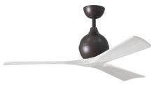 Matthews Fan Company IR3-TB-MWH-52 - Irene 3 - Textured Bronze - Matte White Blades - 52" Blades - 10" Downrod