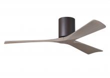 Matthews Fan Company IR3H-TB-GA-52 - Irene-3H - Three Blade Flush Mount Paddle Fan - 52" -Textured Bronze Finish