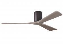 Matthews Fan Company IR3H-TB-GA-60 - Irene-3H - Three Blade Flush Mount Paddle Fan - 60" -Textured Bronze Finish