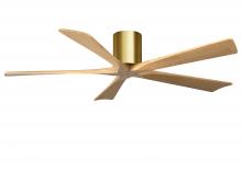 Matthews Fan Company IR5H-BRBR-LM-60 - Irene - 5H - Brushed Brass - Light Maple Blades - 60" Blades