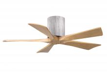 Matthews Fan Company IR5H-BW-LM-42 - Irene-5H - 42" Five Blade Flush Mount Paddle Fan - Barn Wood Tone Finish - Light Maple Tone Blad