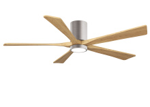 Matthews Fan Company IR5HLK-BN-LM-60 - Irene-5HLK - 60" Five Blade Flush Mount Paddle Fan - 5CCT Integrated LED - Brushed Nickel Finish
