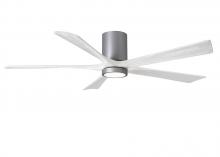 Matthews Fan Company IR5HLK-BN-MWH-60 - Irene - 5HLK - Brushed Nickel - Matte White Blades - 60" Blades