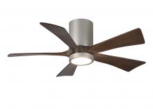 Matthews Fan Company IR5HLK-BN-WA-42 - Irene - 5HLK - Brushed Nickel - Walnut Tone Blades - 42" Blades