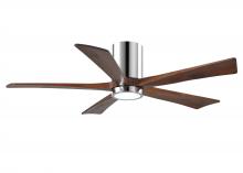 Matthews Fan Company IR5HLK-CR-WA-52 - Irene-5HLK - 52" Five Blade Flush Mount Paddle Fan - 5CCT Integrated LED - Polished Chrome Finis
