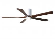 Matthews Fan Company IR5HLK-WH-WA-60 - Irene - 5HLK - White - Walnut Tone Blades - 60" Blades