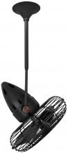 Matthews Fan Company JD-BK-MTL - Jarold Direcional - Directional Ceiling Fan - Matte Black Finish - Matte Metal Blades