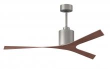 Matthews Fan Company MK-BN-WN - Molly - Brushed Nickel - Walnut Tone Tone Blades - 10" Downrod