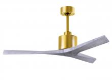 Matthews Fan Company MW-BRBR-BW-52 - Mollywood - 52" Ceiling Fan - Brushed Brass Finish - Barn Wood Tone Blades