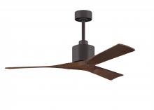 Matthews Fan Company NK-TB-WA-52 - Nan - 52" Ceiling Fan - Textured Bronze Finish - Walnut Tone Blades