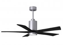 Matthews Fan Company PA5-BN-BK-52 - Patricia-5 - 52" Five Blade Ceiling Fan - 5CCT Integrated LED - Brushed Nickel Finish