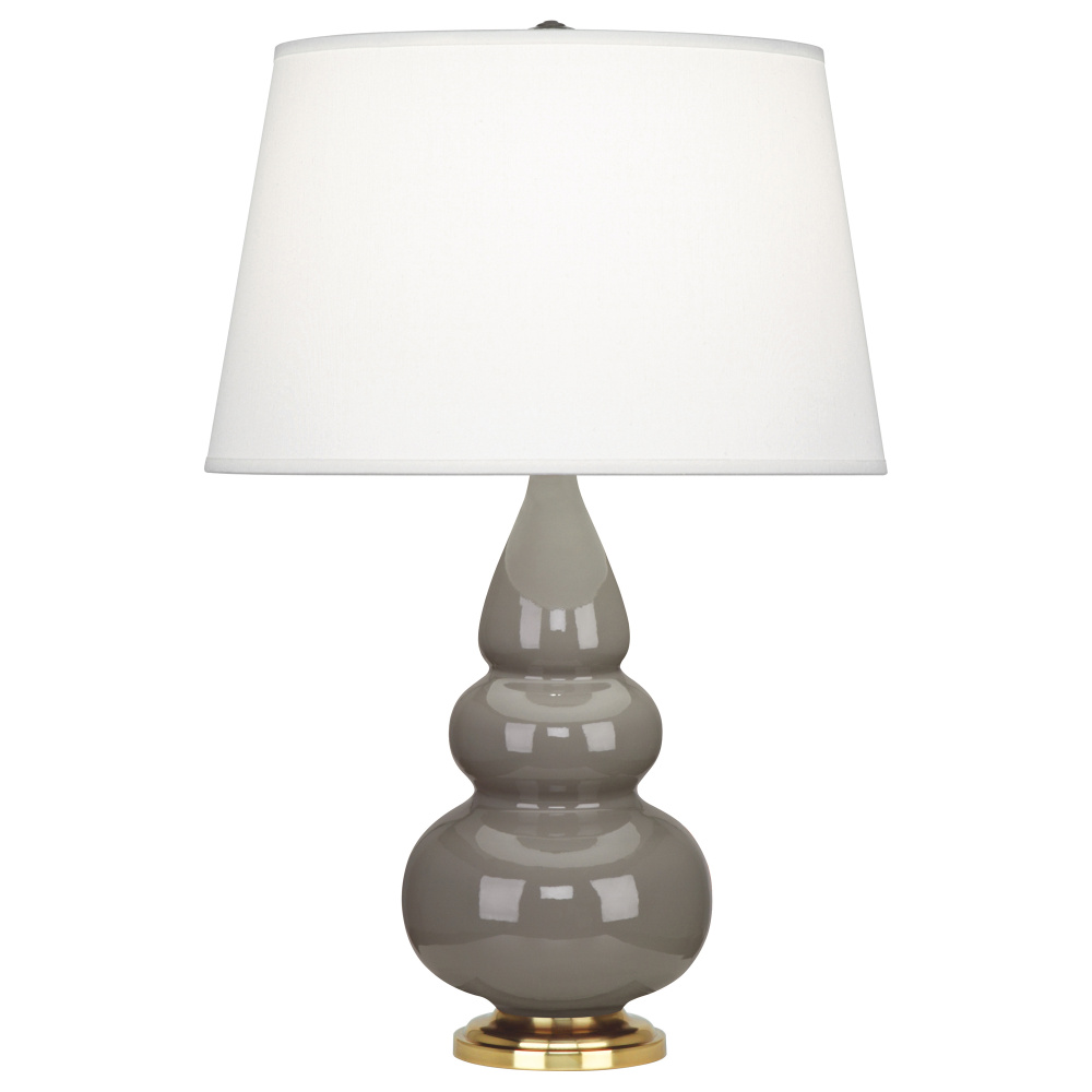 Smokey Taupe Small Triple Gourd Accent Lamp