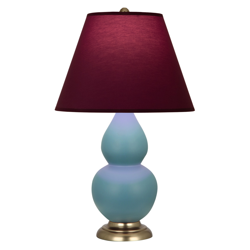 Matte Steel Blue Small Double Gourd Accent Lamp