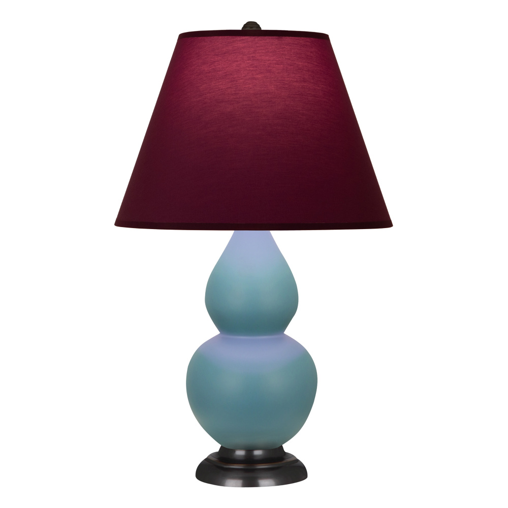 Matte Steel Blue Small Double Gourd Accent Lamp