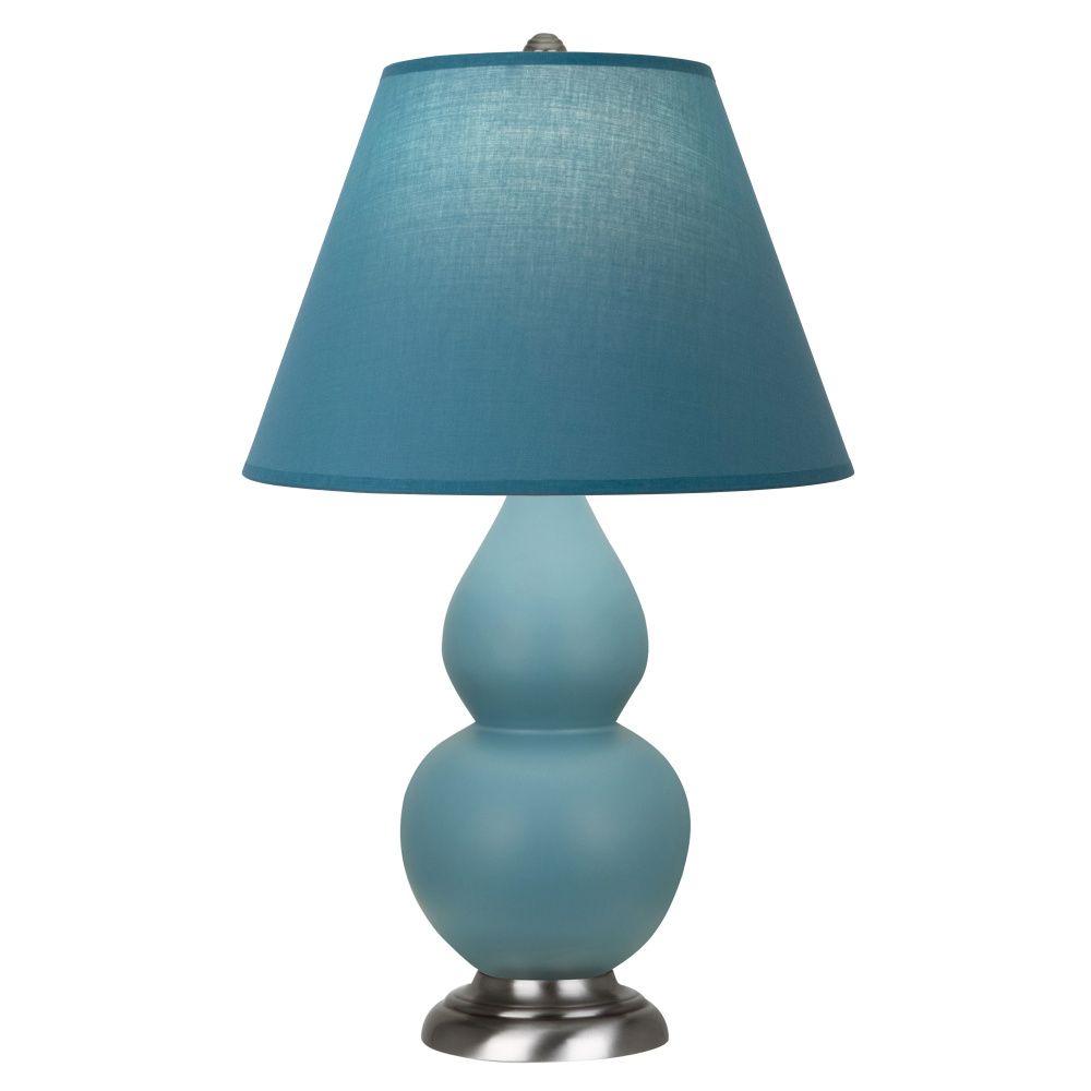 Matte Steel Blue Small Double Gourd Accent Lamp